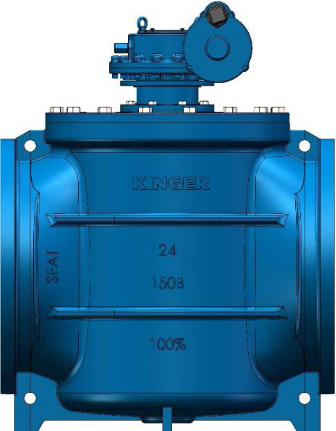 AWWA C517 Eccentric Plug Valve FLG x FLG Ends With Gearbox (KPL150-GH)