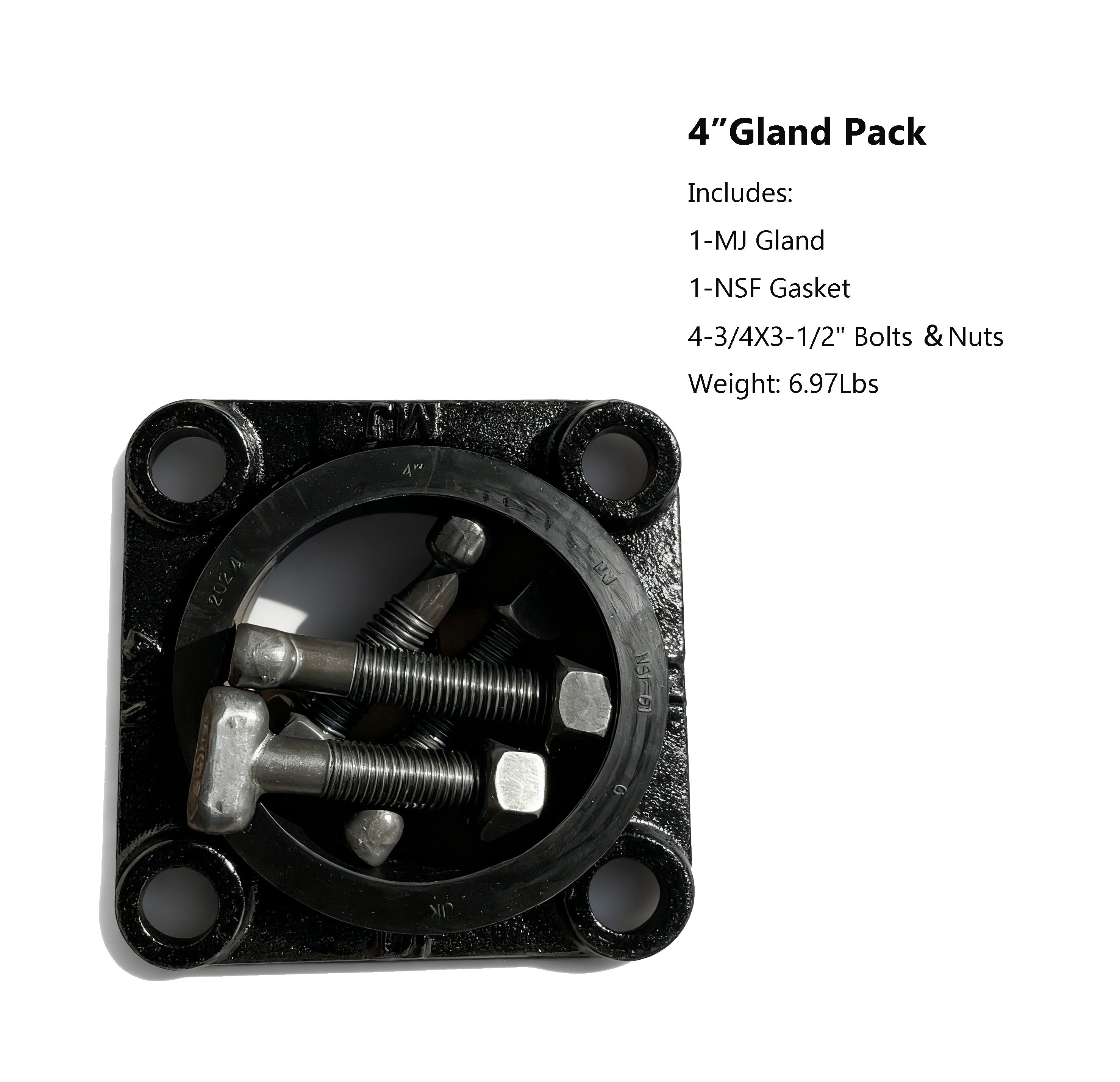 Gland Pack (Series A Includes Gland, Gasket, T-Head Bolts ＆Nuts)