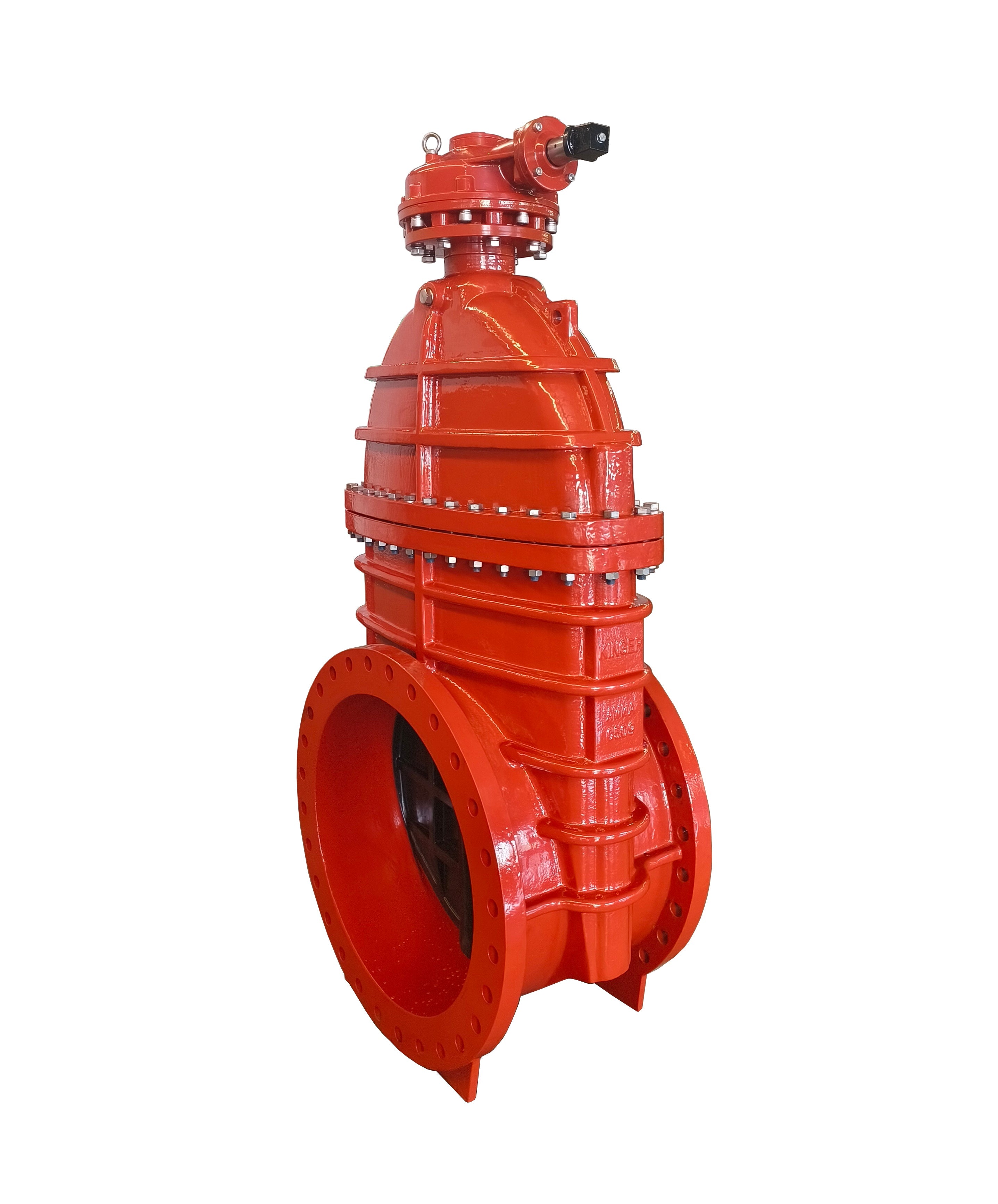 AWWA C509 Flanged Resilient NRS Gate Valve with Capnut & Gearbox(JHZ45XC-G)