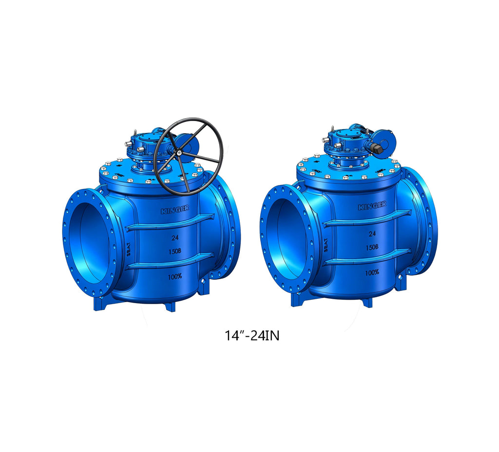 AWWA C517 Eccentric Plug Valve FLG x FLG Ends With Gearbox (KPL150-GH)