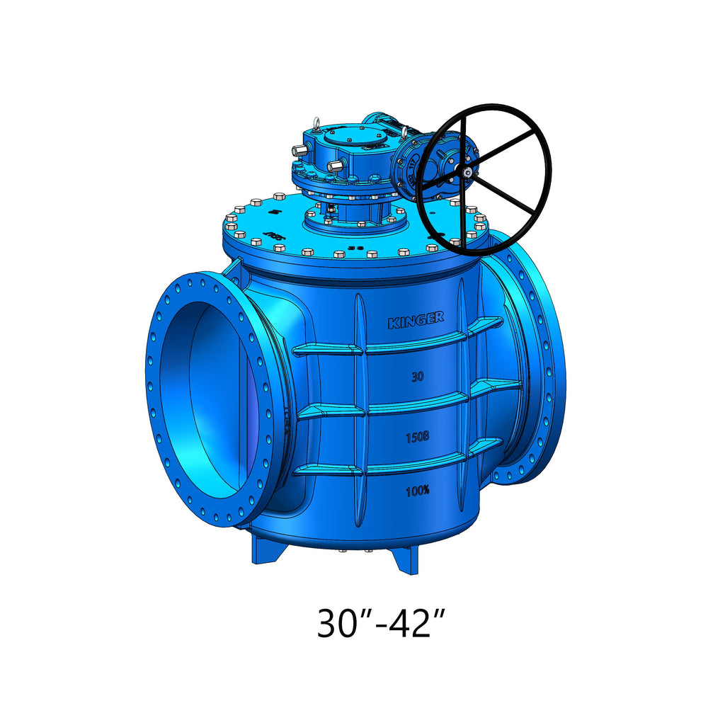 AWWA C517 Eccentric Plug Valve FLG x FLG Ends With Gearbox (KPL150-GH)