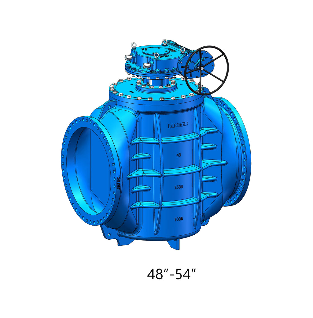 AWWA C517 Eccentric Plug Valve FLG x FLG Ends With Gearbox (KPL150-GH)