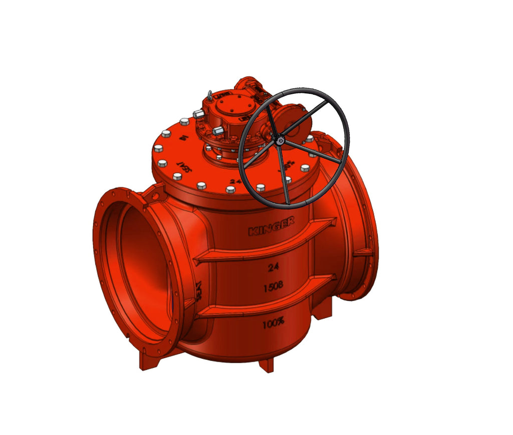 AWWA C517 Mechanical Joint Eccentric Plug Valve  with Worm Gear and 2" Op Nut (MPL150-GH)